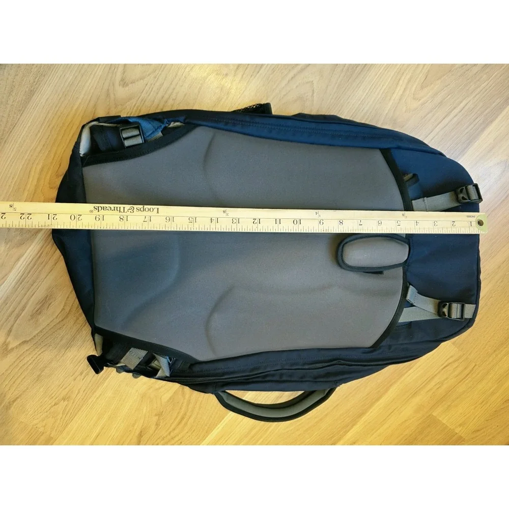 Vintage REI Hiking Backpack Padded Waist Support Expandable Blue Multi Pocket